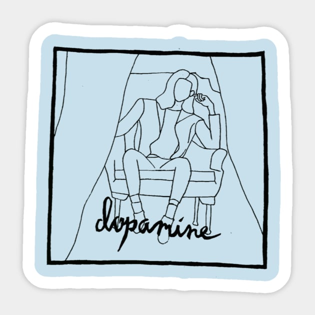 dopamine Sticker by manthamcmurtrey